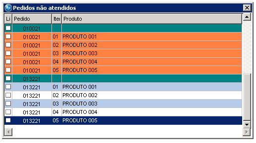 Alterando a cor da linha de um grid